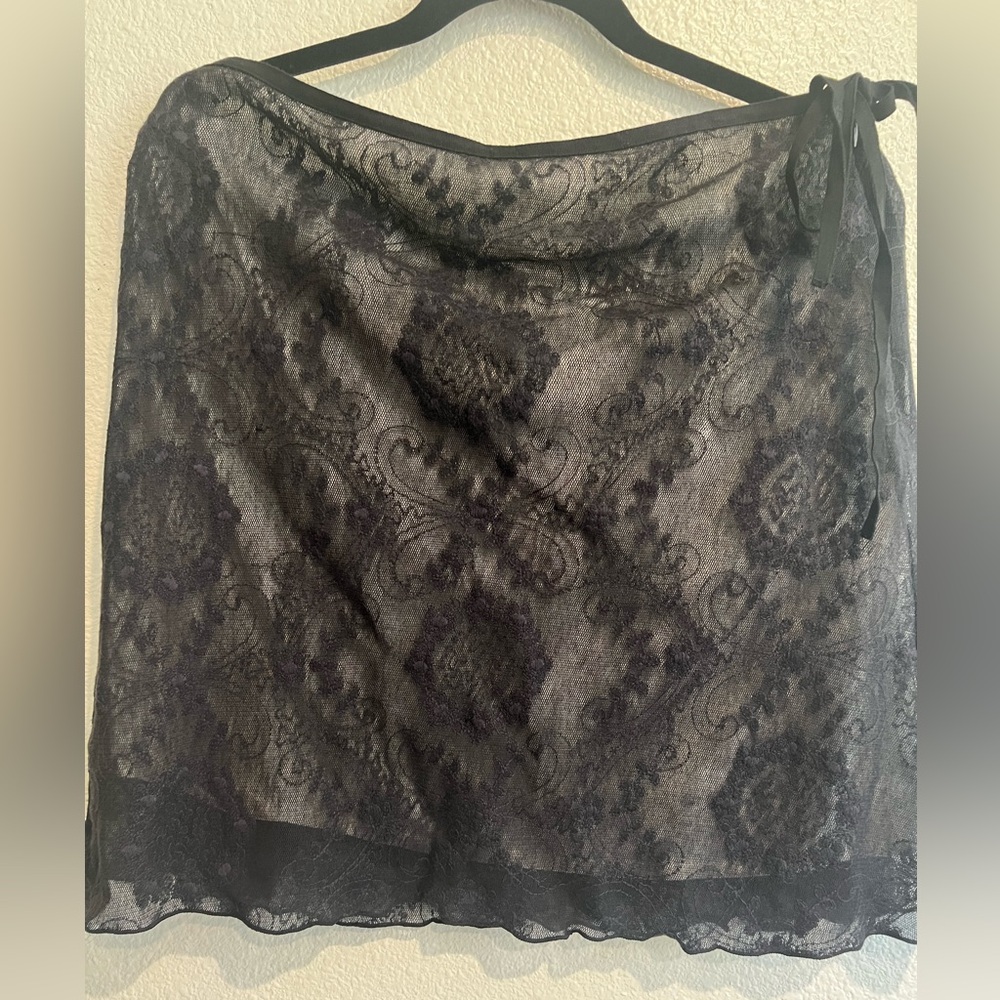 NWT Studio M Black Lace Skirt Size